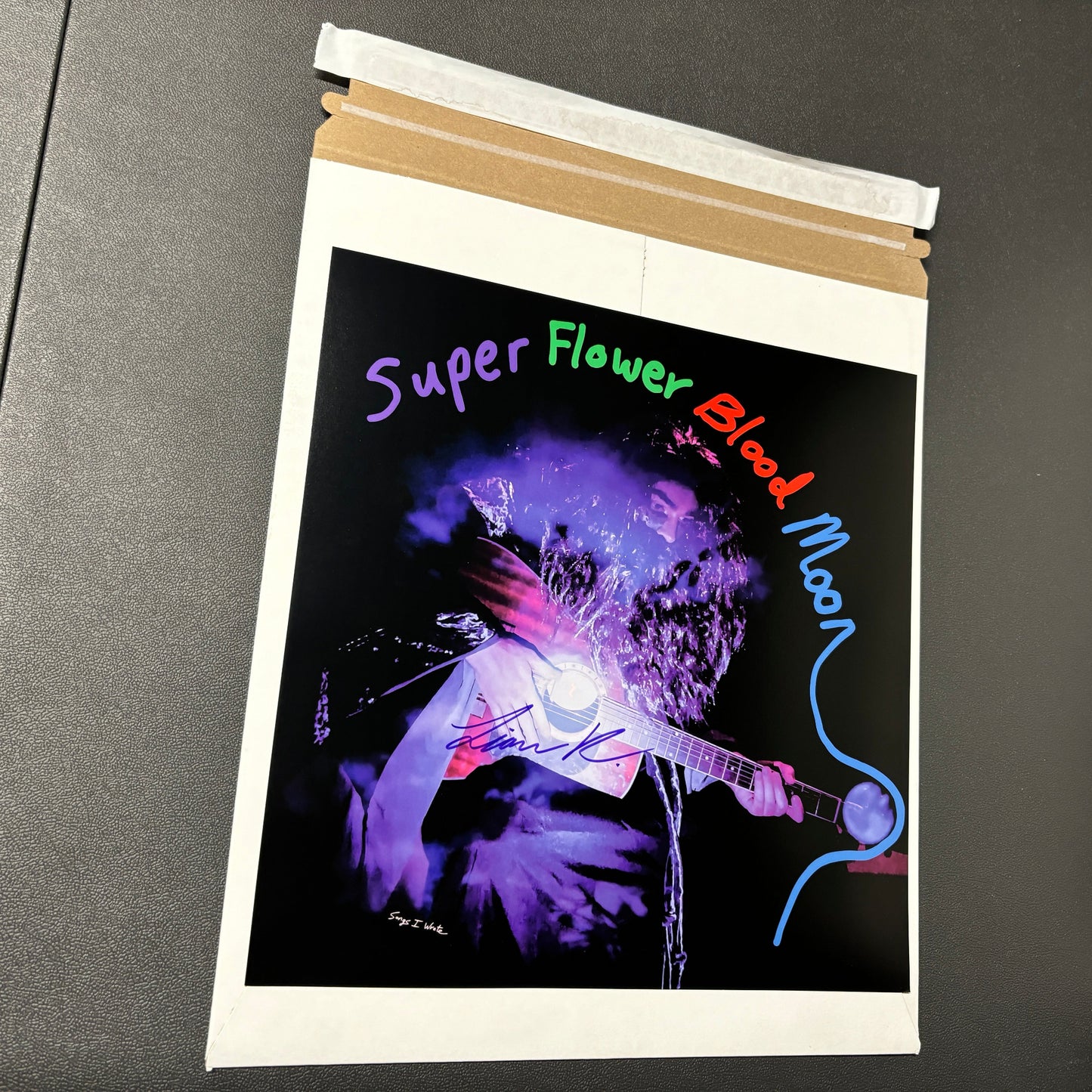 Super Flower Blood Moon. Signed Commemorative Poster.