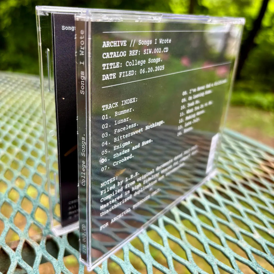 College Songs. Hidden Relic (Signed CD).