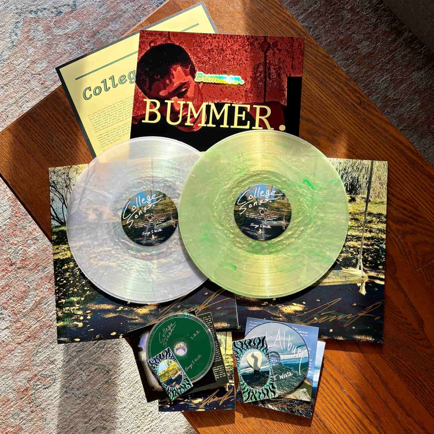 Signed Vinyl & CD Bundle: "College Songs" + Stickers + Poster + Downloads (+ Bonus "First Album" Signed CD)
