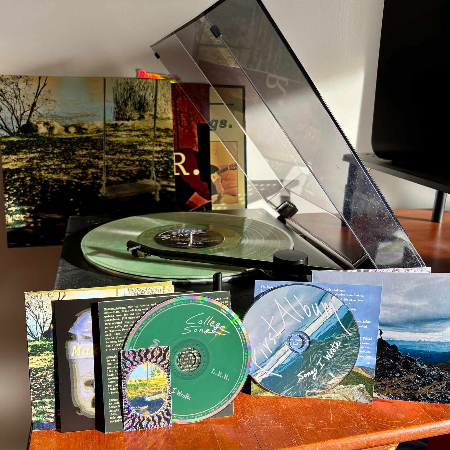 Signed Vinyl & CD Bundle: "College Songs" + Stickers + Poster + Downloads (+ Bonus "First Album" Signed CD)