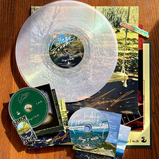 Best Bundle Ever: "College Songs" (Secret Album)... Signed Vinyl + Signed CD + Downloads + Stickers + Poster (+ Bonus "First Album" Signed CD/Mystery Add-In)