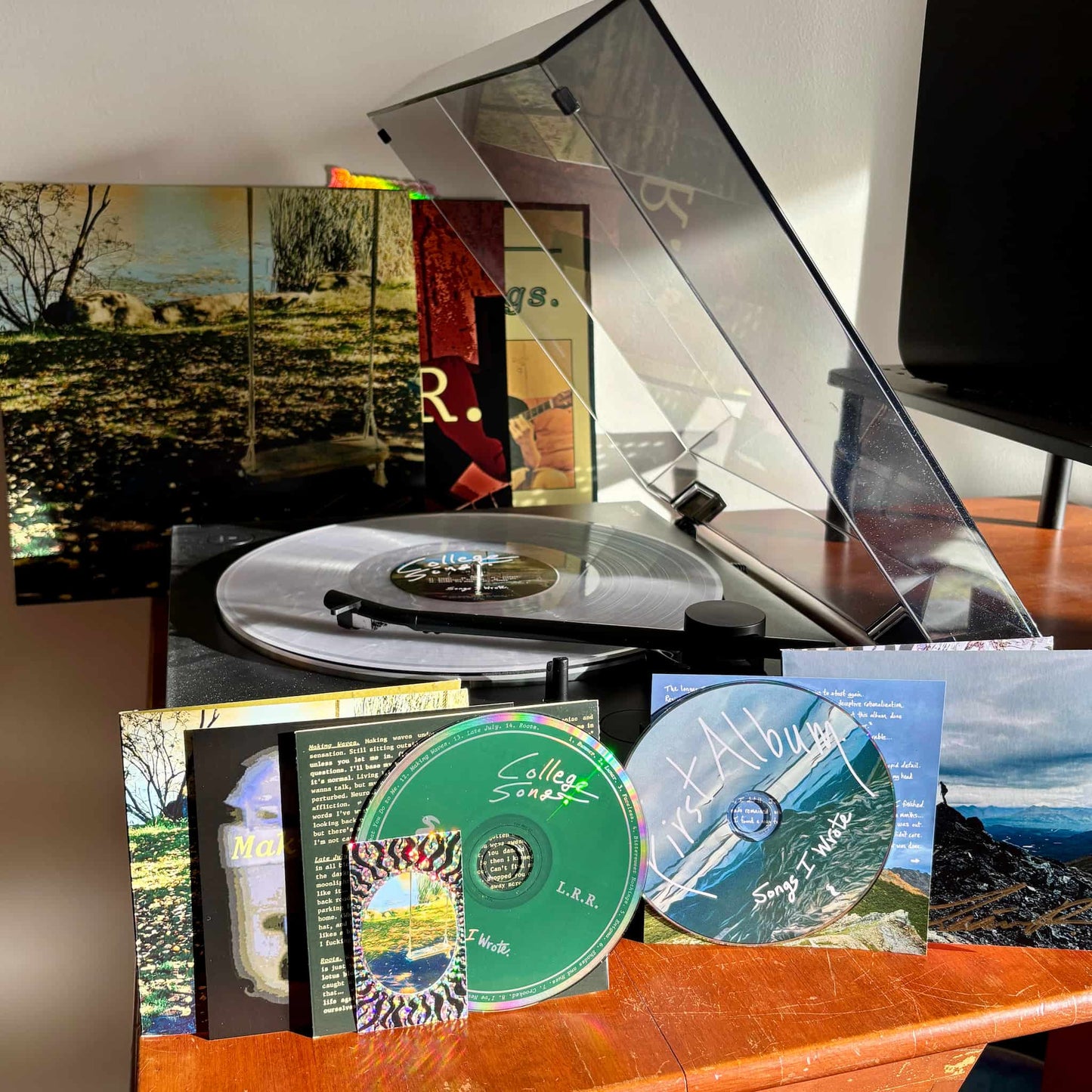 Signed Vinyl & CD Bundle: "College Songs" + Stickers + Poster + Downloads (+ Bonus "First Album" Signed CD)