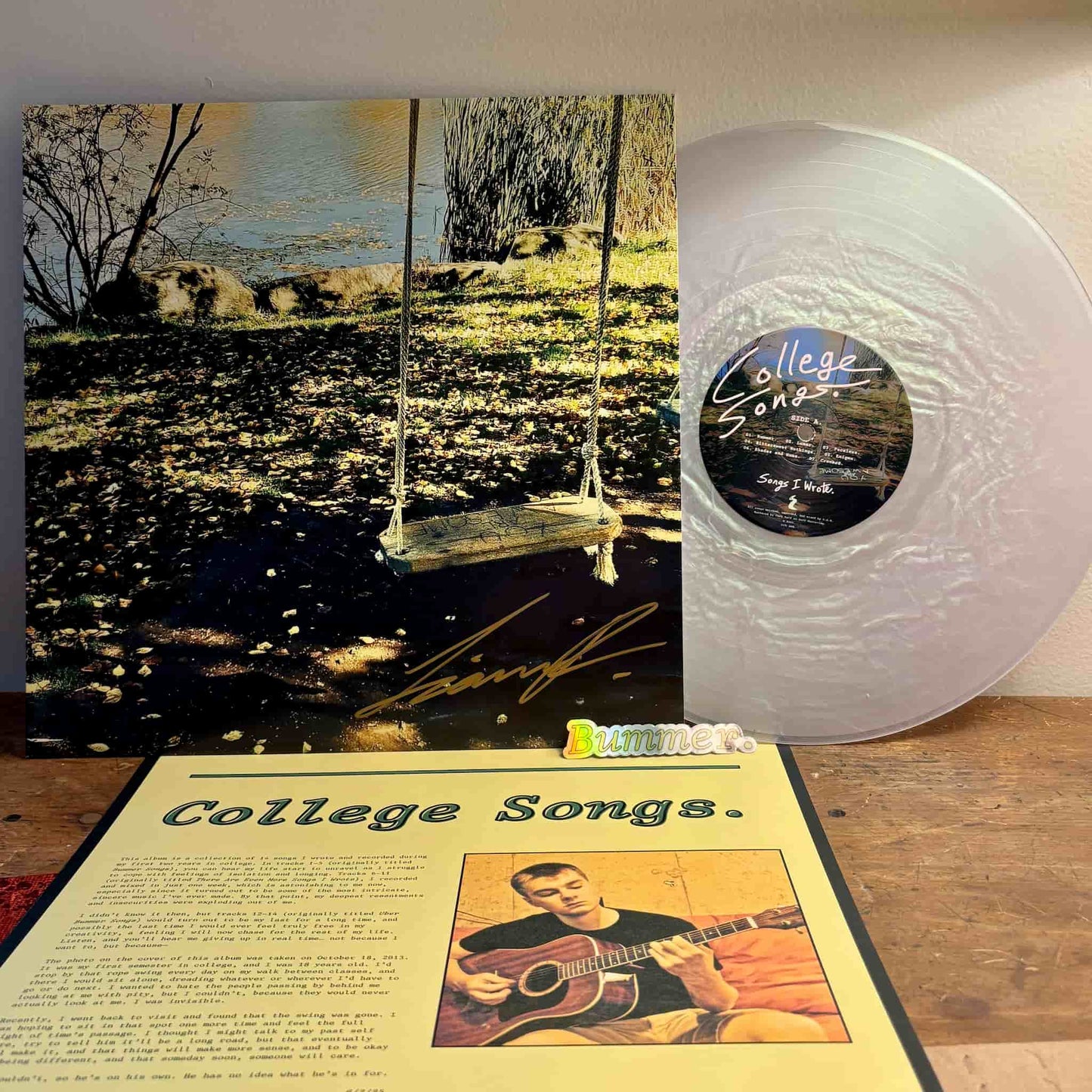 Signed Collector's Vinyl LP: "College Songs." (First Pressing)
