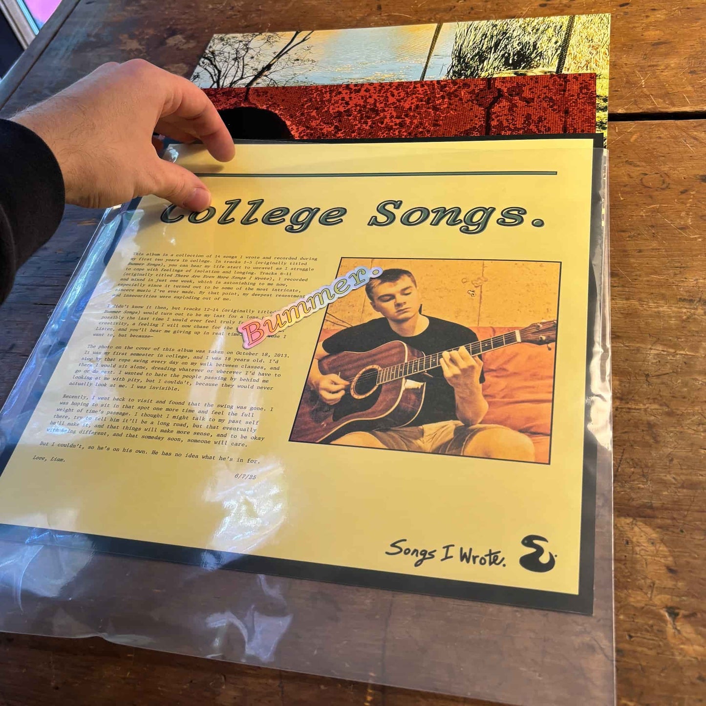 Signed Collector's Vinyl LP: "College Songs." (First Pressing)