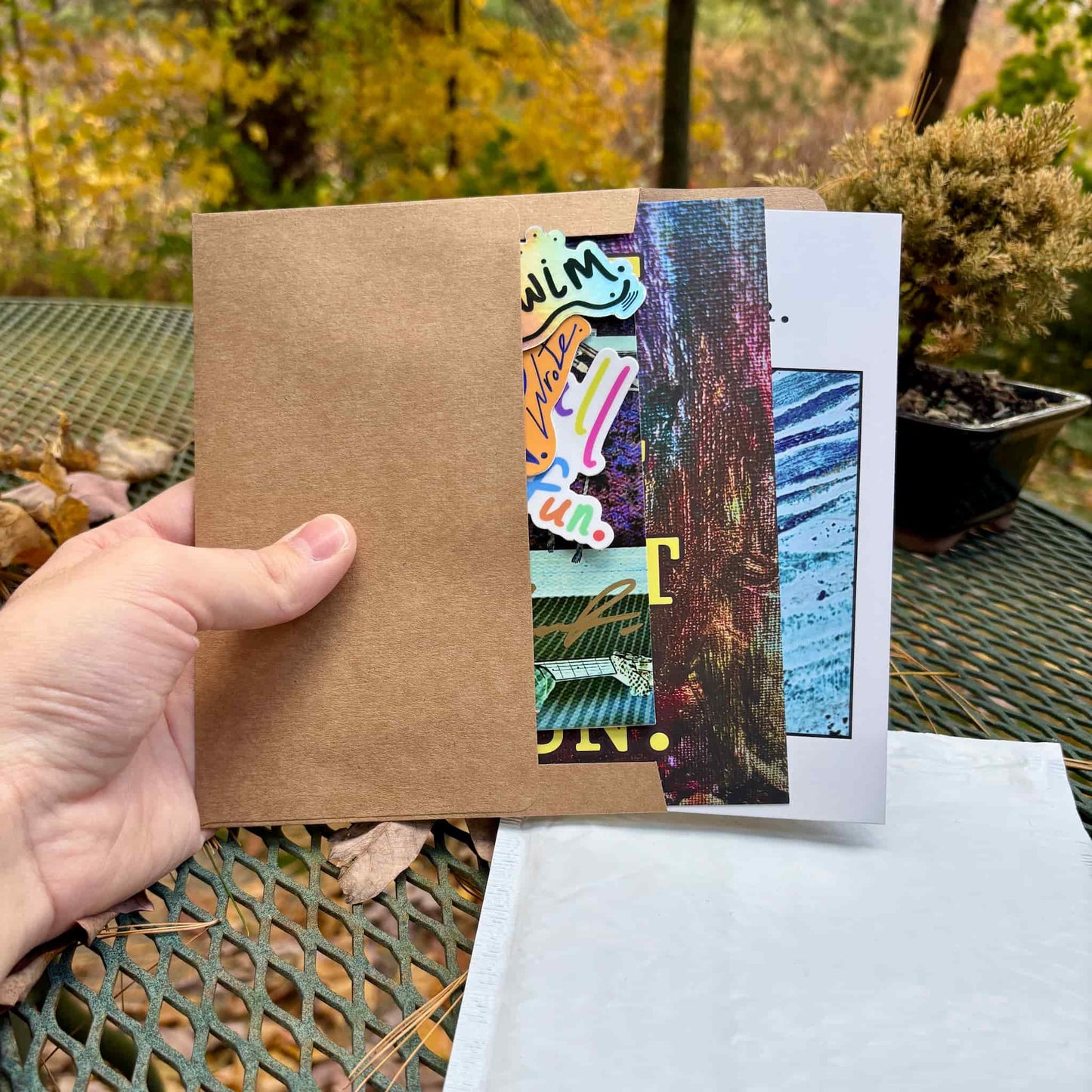 Full "Underwindow" bundle partially packed in envelope.